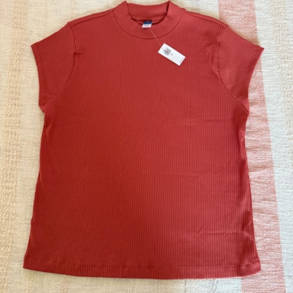 Old Navy Coral Ribbed T Shirt Sz XL